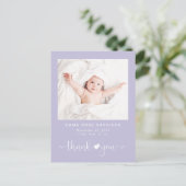 サンキューフォトパープルガール誕生 案内ポストカード (スタンド正面)