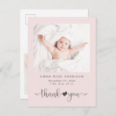 サンキューフォトピンクガール誕生 案内ポストカード (正面/裏面)