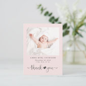 サンキューフォトピンクガール誕生 案内ポストカード (スタンド正面)