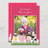 サンキューフォトファームフラット招待状 招待状 (正面/裏面)