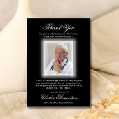 サンキューフューラル悔やみや弔慰白黒 |写真 サンキューカード