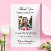サンキューフューラー悔やみや弔慰ピンクフローラ |写真 サンキューカード