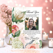 サンキューフューラー悔やみや弔慰ピンクフローラ |写真 サンキューカード