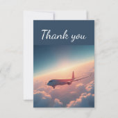 サンキューフライトスカイクラウドパイロット飛行機 サンキューカード (正面)