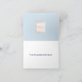 サンキューフラワーガーデン淡い色のオレンジ色 カード (内部)