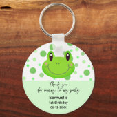 サンキューフロッグ紙吹雪子供の誕生日パーティーの好意 キーホルダー (裏面)