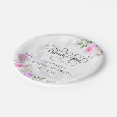 サンキューフローラエレガントブライダルシャワー  ペーパープレート (アングル)