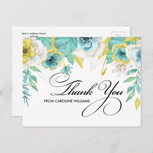 サンキューブライダルシャワーカスタムはがき ポストカード (正面/裏面)