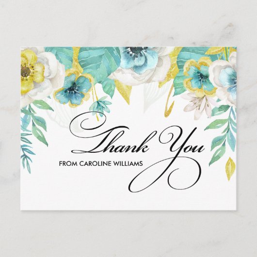 サンキューブライダルシャワーカスタムはがき ポストカード (正面)