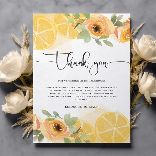 サンキューブライダルシャワーカード サンキューカード