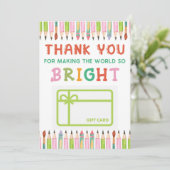 サンキューブライトワールドギフトカードホルダー サンキューカード (スタンド正面)