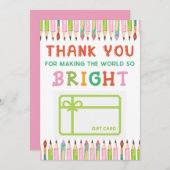 サンキューブライトワールドギフトカードホルダー サンキューカード (正面/裏面)
