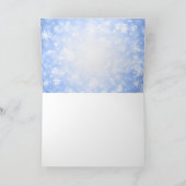 サンキューブライドメイドブルーウィンターワンダーランド サンキューカード (内部)