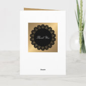 サンキューブラックサークルレースゴールデンモノグラム サンキューカード (裏面)