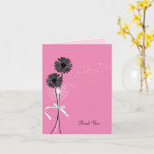 サンキューブラックデイジーとタンポポ カード (黄色い花)