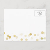 サンキューブリデシュフェイクメイドゴールドフォイルグリッターライト ポストカード (裏面)