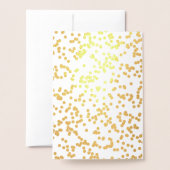 サンキューブリデスメイド金ゴールド王室のクラウン 箔カード (裏面封筒付き)