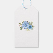 サンキューブルーフローラ結婚式の引き出物ラベル ギフトタグ (裏面)