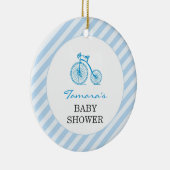 サンキューブルーベビーシャワーのお気に入りオーナメント セラミックオーナメント (右)