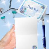 サンキューブルーベリー格言ベビーシャワー サンキューカード