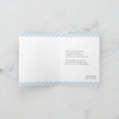 サンキューブルーボーイベビーシャワー折り畳みカード サンキューカード (内部)