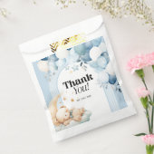 サンキューブルーボーイベビーシャワー フェイバーバッグ (封をした状態)