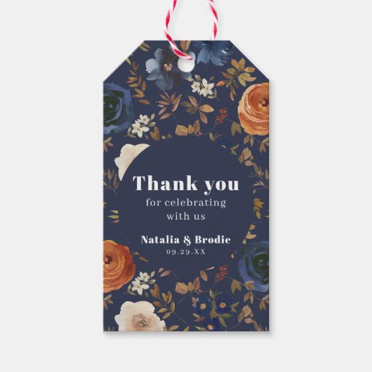 サンキューブルーラスト結婚ズ ギフトタグ (正面)