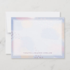 サンキューブルー抽象芸術アート サンキューカード