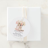 サンキューブーツバブルウェスタン牡丹ブライダルシャワー フェイバータグ (インサイチュ)