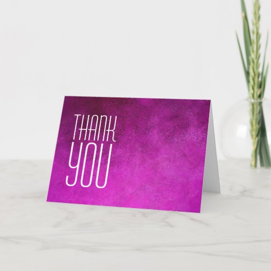 サンキュープロフェッショナルモダンピンクプレーン サンキューカード (正面)