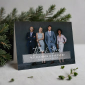 サンキュープロフェッショナル会社フォトシルバープラーク サンキューカード