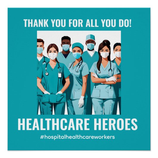 サンキューヘルスケアヒーローズナースドクター ポスター (正面)