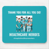 サンキューヘルスケアヒーローズナースドクター マウスパッド (正面)