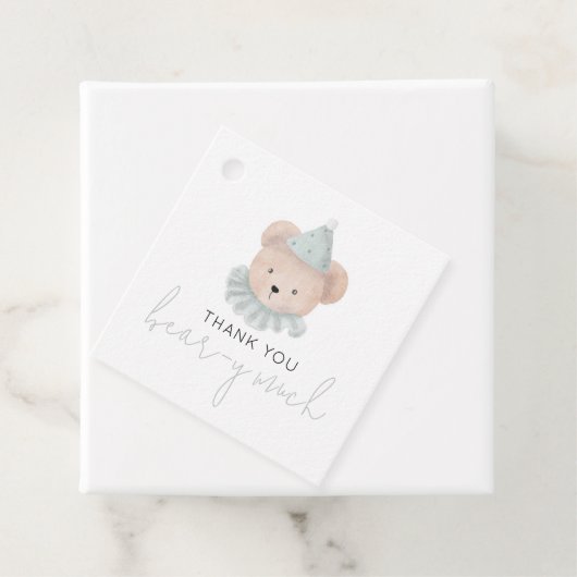 サンキューベアーマチュアスクエアメッセージカード フェイバータグ (インサイチュ)