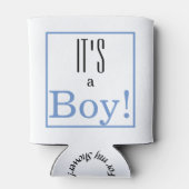 サンキューベイビーシャワークーラーボックスパーティーの好意 缶クーラー (裏面)