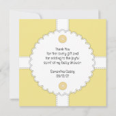 サンキューベイビーシャワーダンテルフラットカード サンキューカード (裏面)