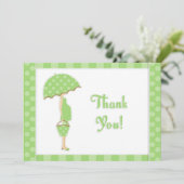 サンキューベイビーシャワーフラットカード サンキューカード (スタンド正面)