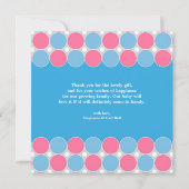 サンキューベイビーシャワーフラットカード サンキューカード (裏面)
