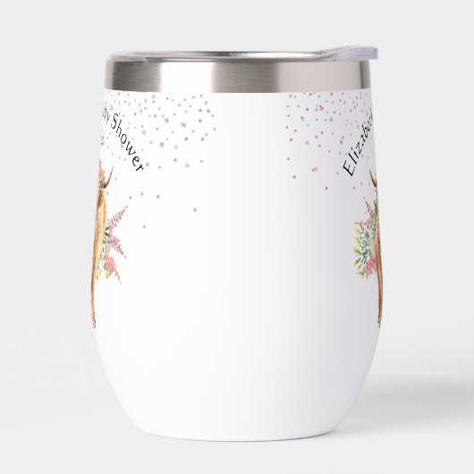 サンキューベイビーシャワーベビーハイランドカウカーフ (左面)