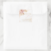 サンキューベイビーシャワーボホパンパスグラステーマ スクエアシール (バッグ)