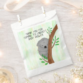 サンキューベイビーシャワー好意スリーピーコアラ熊 フェイバーバッグ (クリップ留めされた状態)