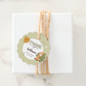 サンキューベビーキリン、ベビーシャワー招待状 フェイバータグ (インサイチュ)