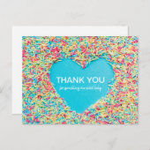 サンキューベビー振りかけるハート ポストカード (正面/裏面)