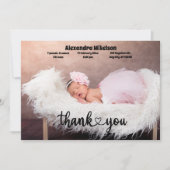 サンキューベビー誕生発表 案内状 (正面)