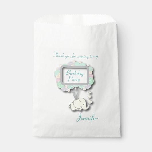 サンキューベビー象 フェイバーバッグ (正面)