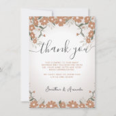 サンキューベビー開花春デイジーシャワー サンキューカード (正面)