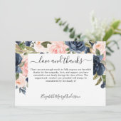 サンキューベリーベビーピンクフローラメモリアル サンキューカード (スタンド正面)