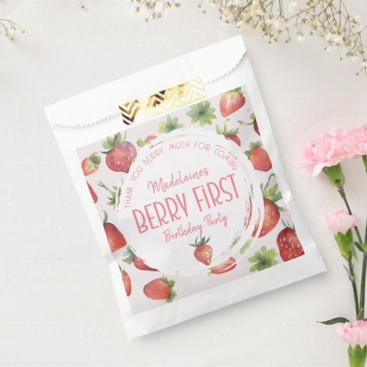 サンキューベリーマジョーファーストベリーファースト誕生日 フェイバーバッグ (封をした状態)