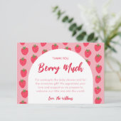 サンキューベリーマジョーベビーシャワーサンキューカード (スタンド正面)