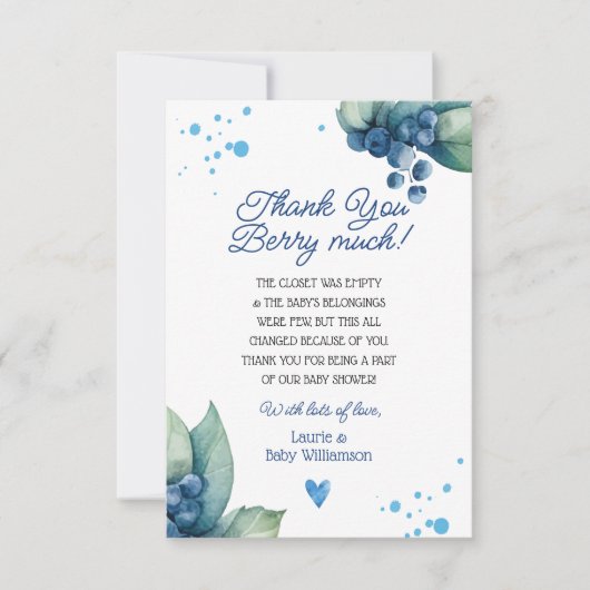 サンキューベリーマートサンキューカード 招待状 (正面)